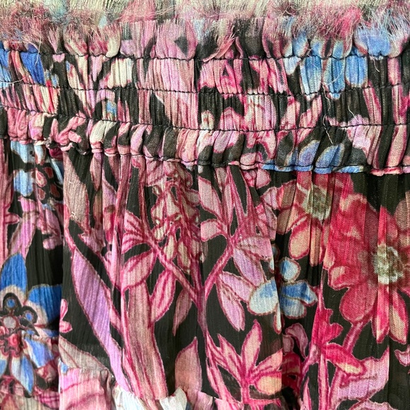 LoveShackFancy Benicia Skirt Midnight Light Tiered Ruffle Floral - Picture 8 of 12